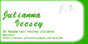 julianna vecsey business card